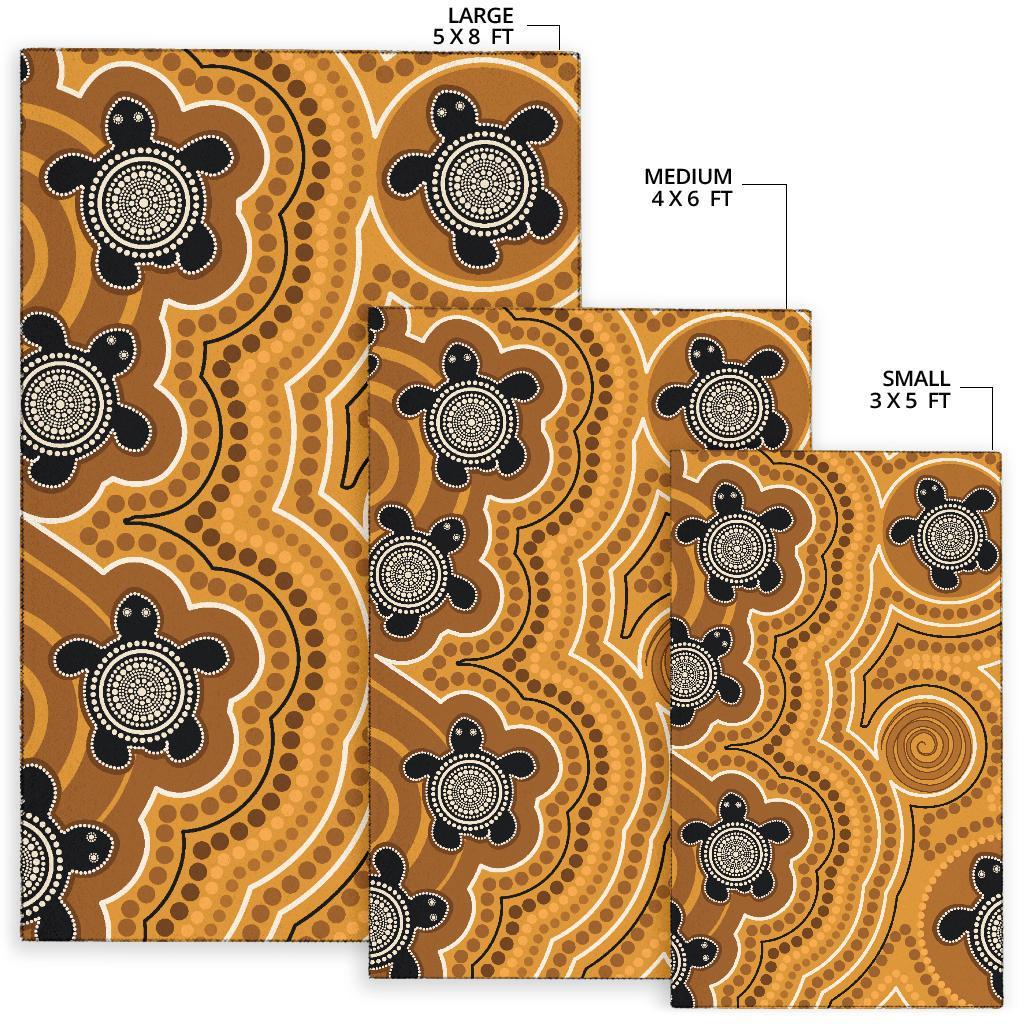 aboriginal-area-rug-indigenous-turtle-gold-version