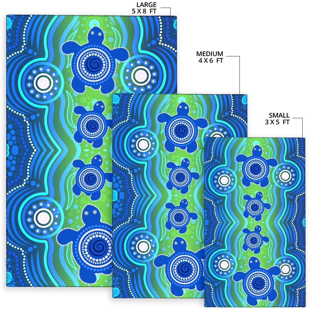 aboriginal-area-rug-aboriginal-turtle-family