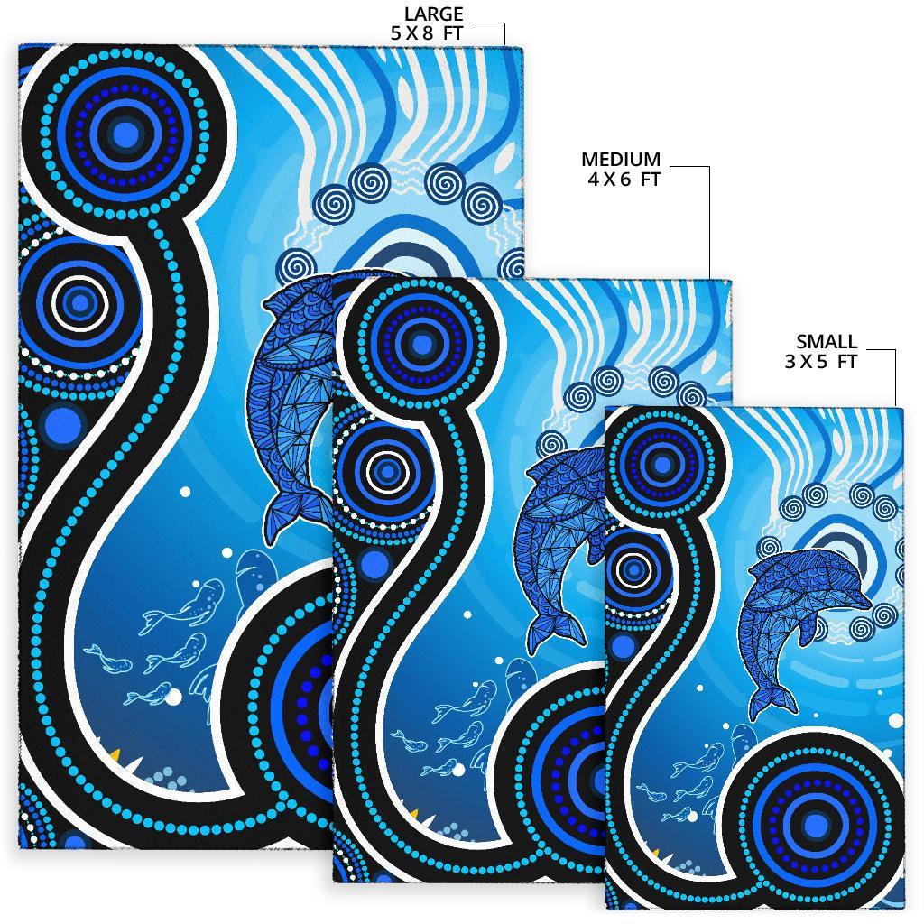 aboriginal-area-rug-dolphin-and-aboriginal-dot-patterns