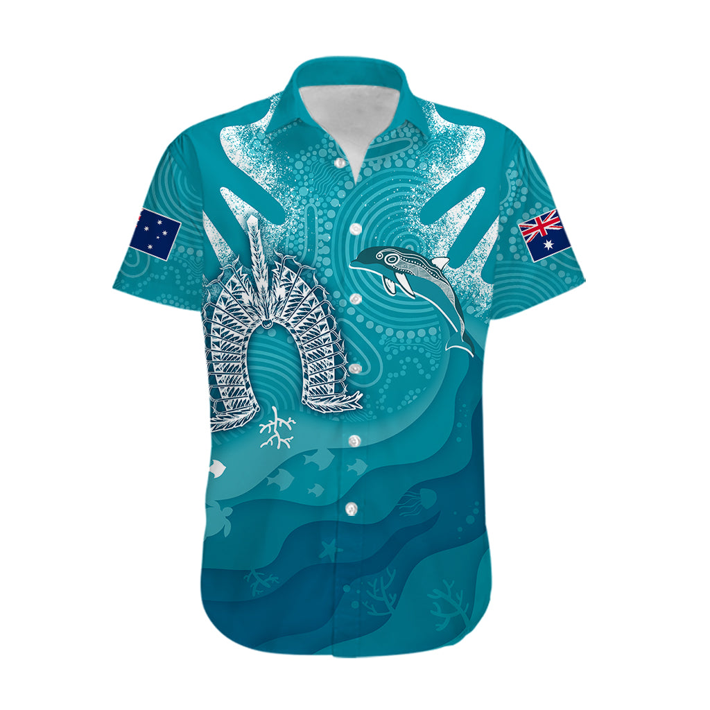 naidoc-week-2023-hawaiian-shirt-for-our-elders-torres-strait-dolphin-aboriginal-dot-arts