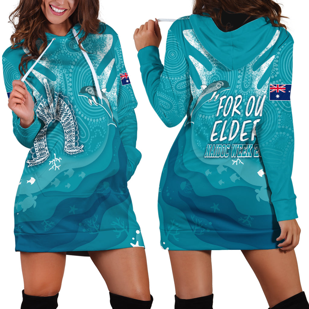 naidoc-week-2023-hoodie-dress-for-our-elders-torres-strait-dolphin-aboriginal-dot-arts