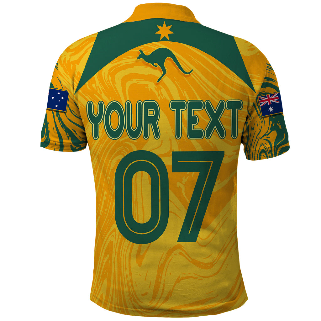 personalised-aussie-matildas-polo-shirt-2023-women-world-cup-marble-patterns