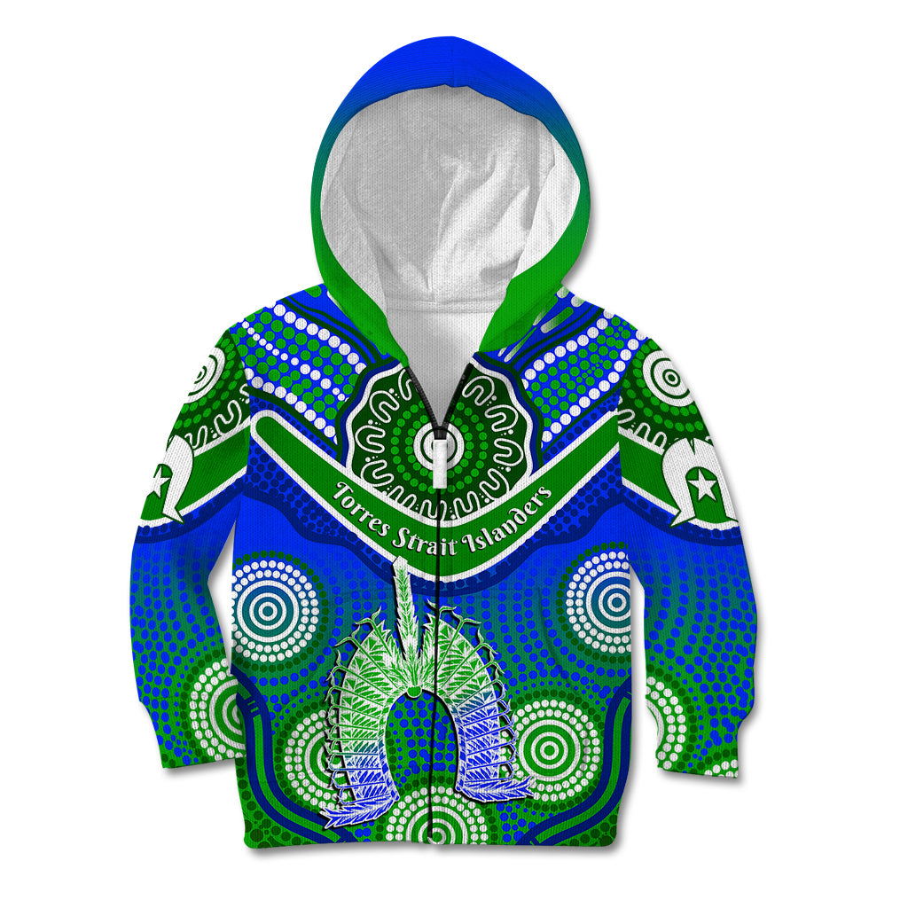 custom-personalised-torres-strait-islanders-kid-hoodie-dhari-australian-aboriginal-art