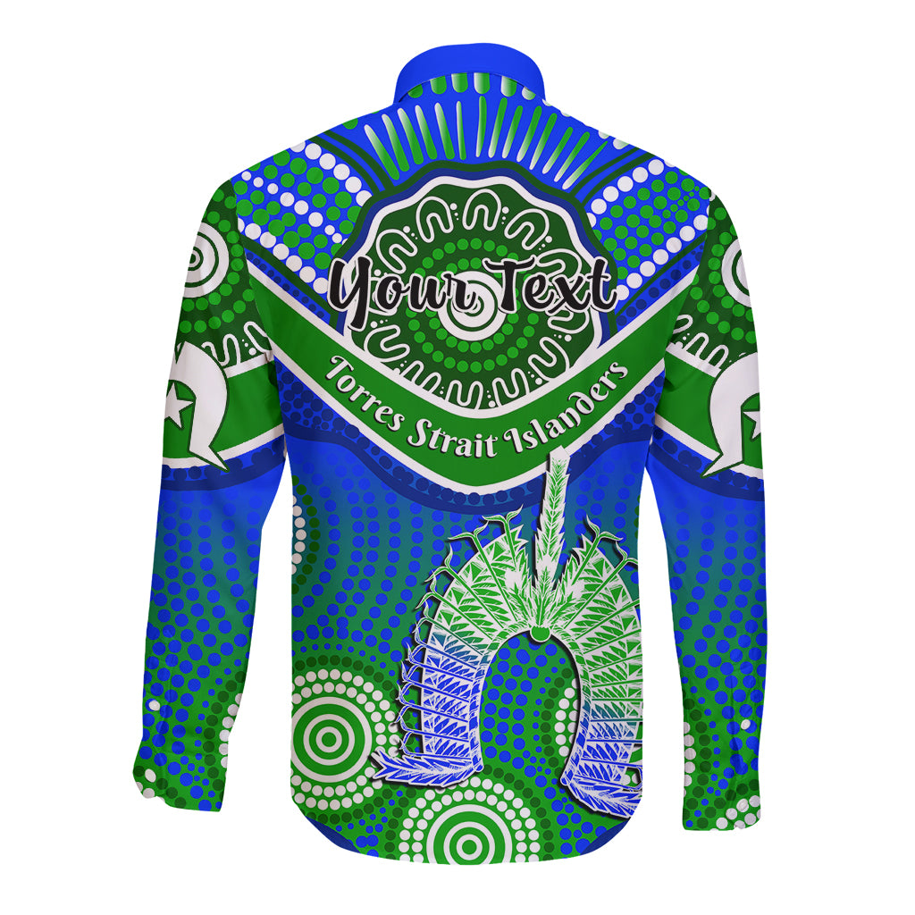 custom-personalised-torres-strait-islanders-long-sleeve-button-shirt-dhari-australian-aboriginal-art