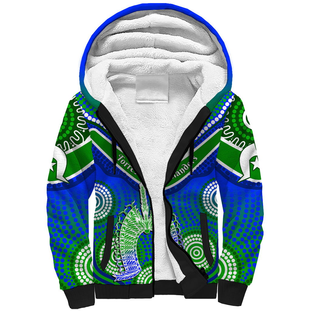 custom-personalised-torres-strait-islanders-sherpa-hoodie-dhari-australian-aboriginal-art