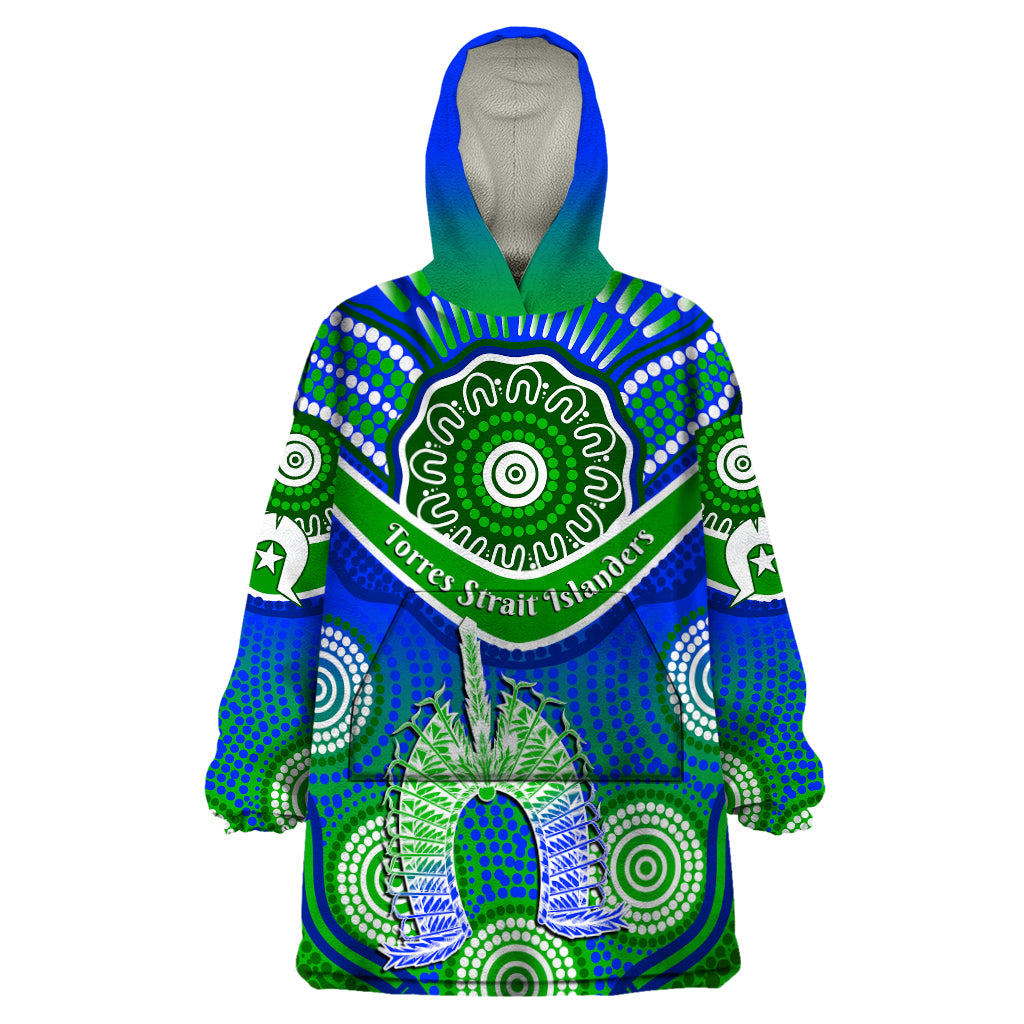 custom-personalised-torres-strait-islanders-wearable-blanket-hoodie-dhari-australian-aboriginal-art