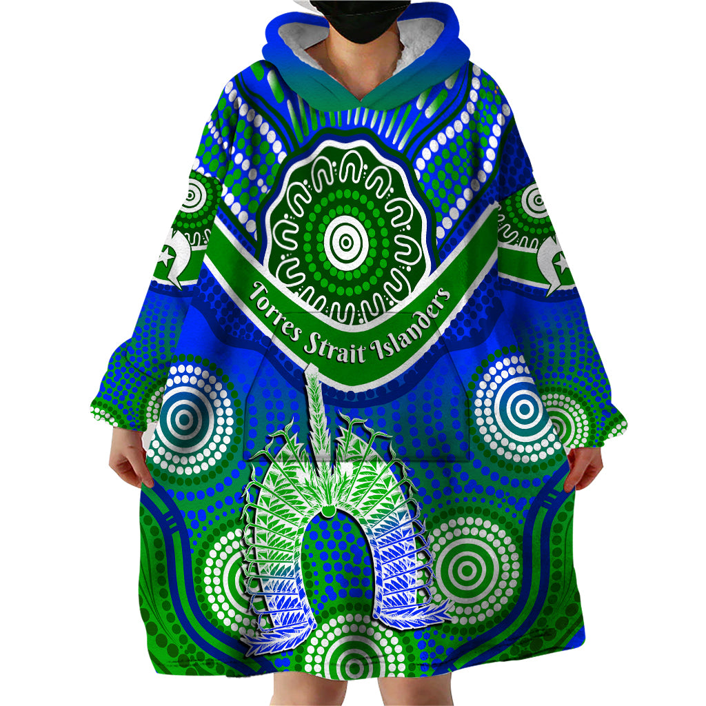 custom-personalised-torres-strait-islanders-wearable-blanket-hoodie-dhari-australian-aboriginal-art